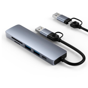 Hub Usb Tipo C Dual 6 En 1 2