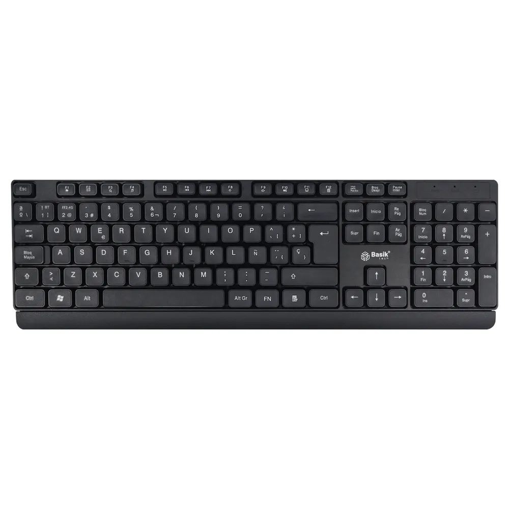 Teclado inalambrico bt+2.4