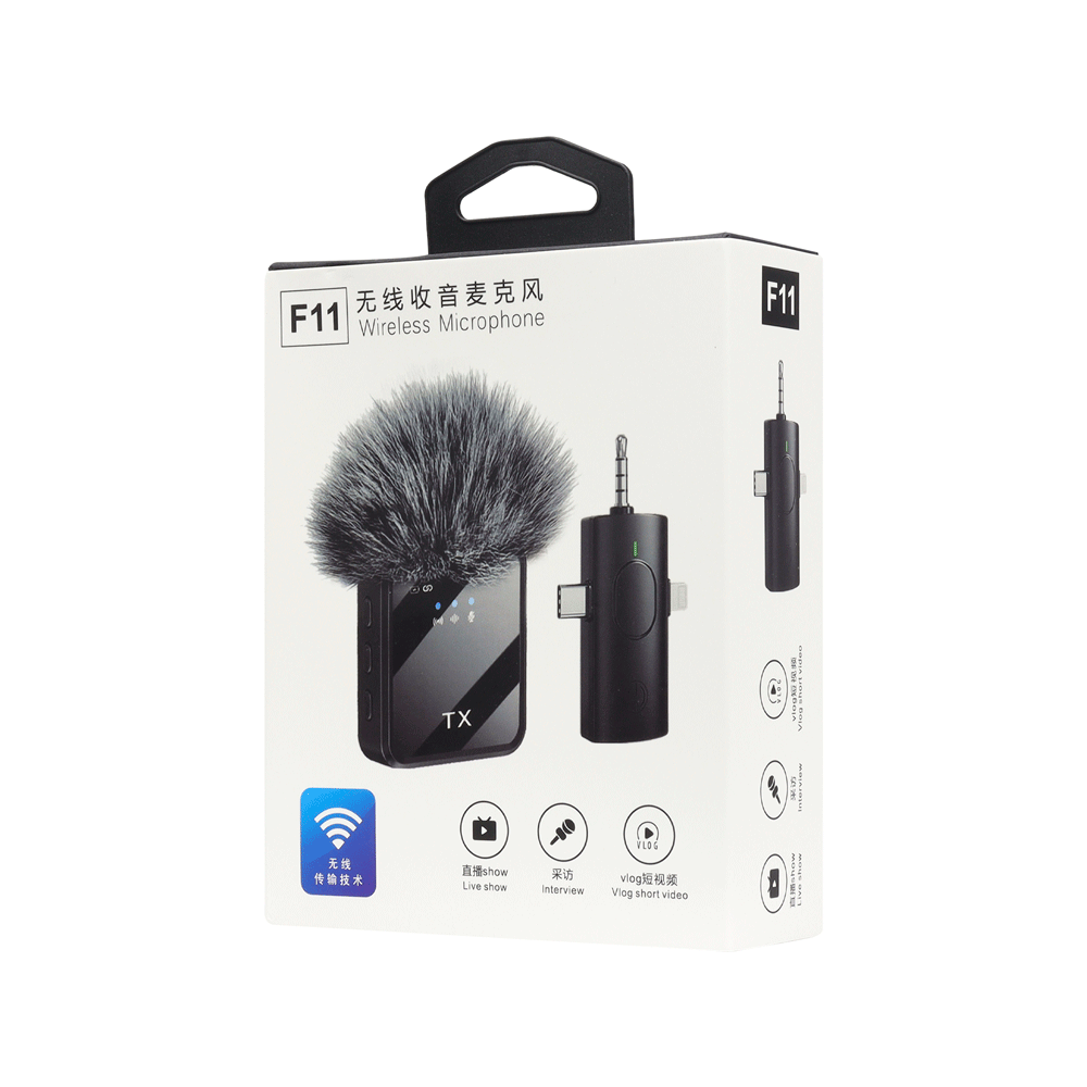 Microfono Tx Peludo 3 En 1 - F11-3In1 3