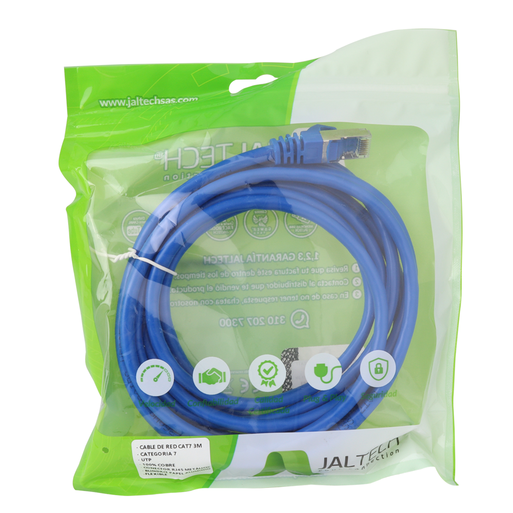 Cable De Red Cat.7 3Mts 3