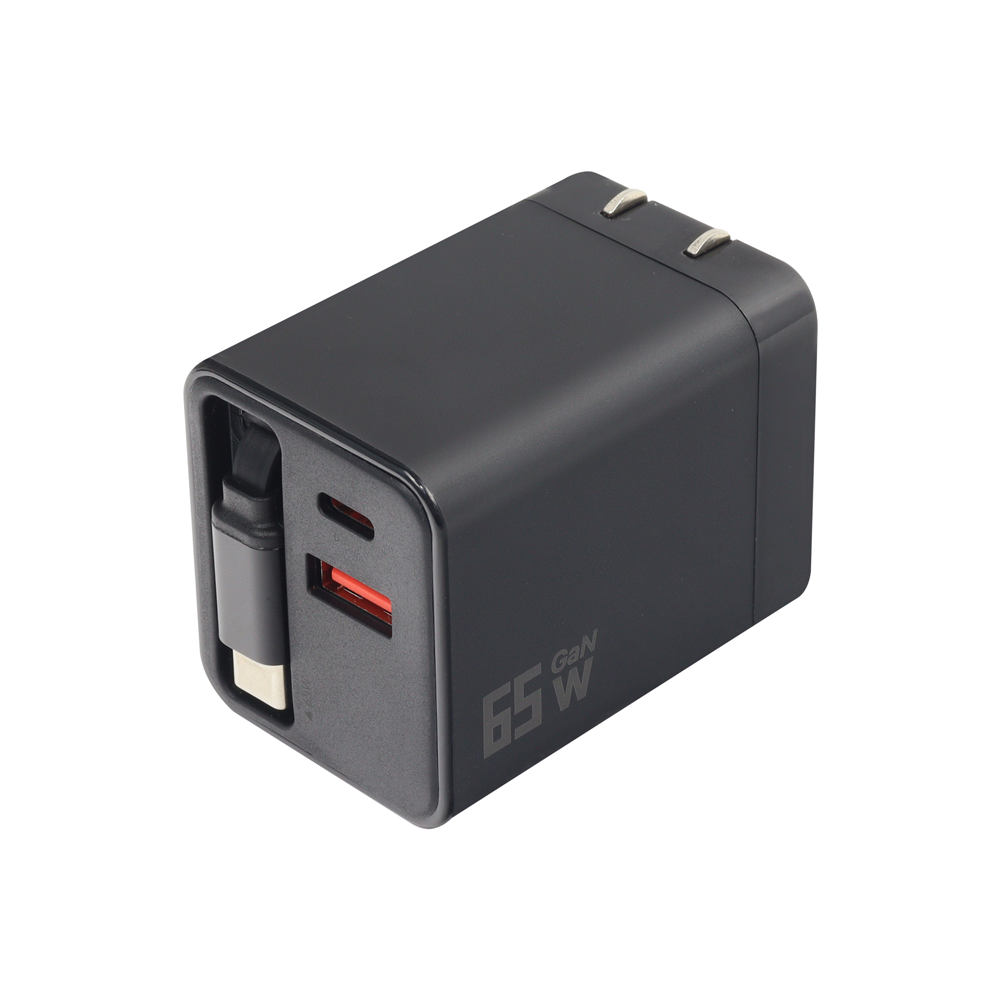 Convertidor Usb 65W Gan Retractil
