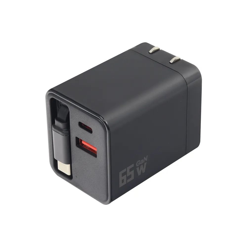 Convertidor Usb 65W Gan Retractil 4