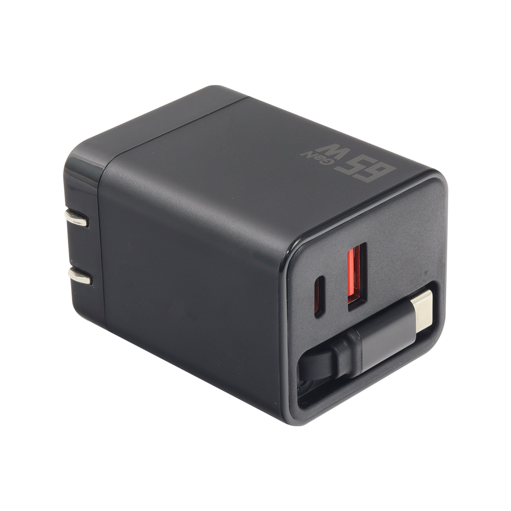 Convertidor Usb 65W Gan Retractil 2