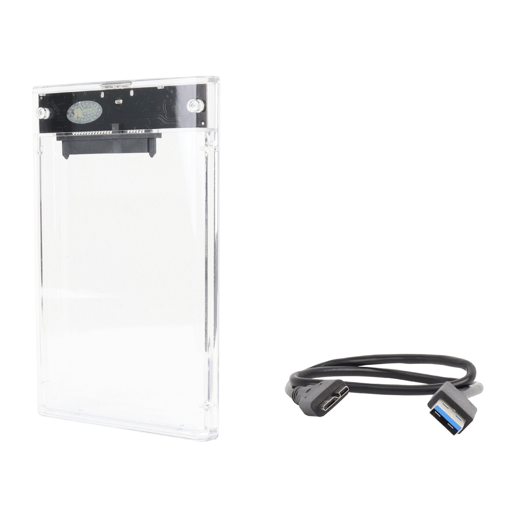 Caja Sata 2.5 Plg Usb 3.0 Transparente 3