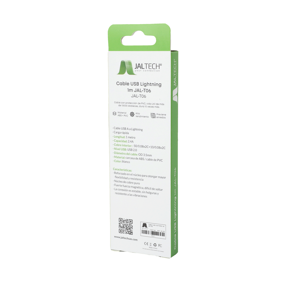 Cable Usb Lightning 1M Jal-T06 3