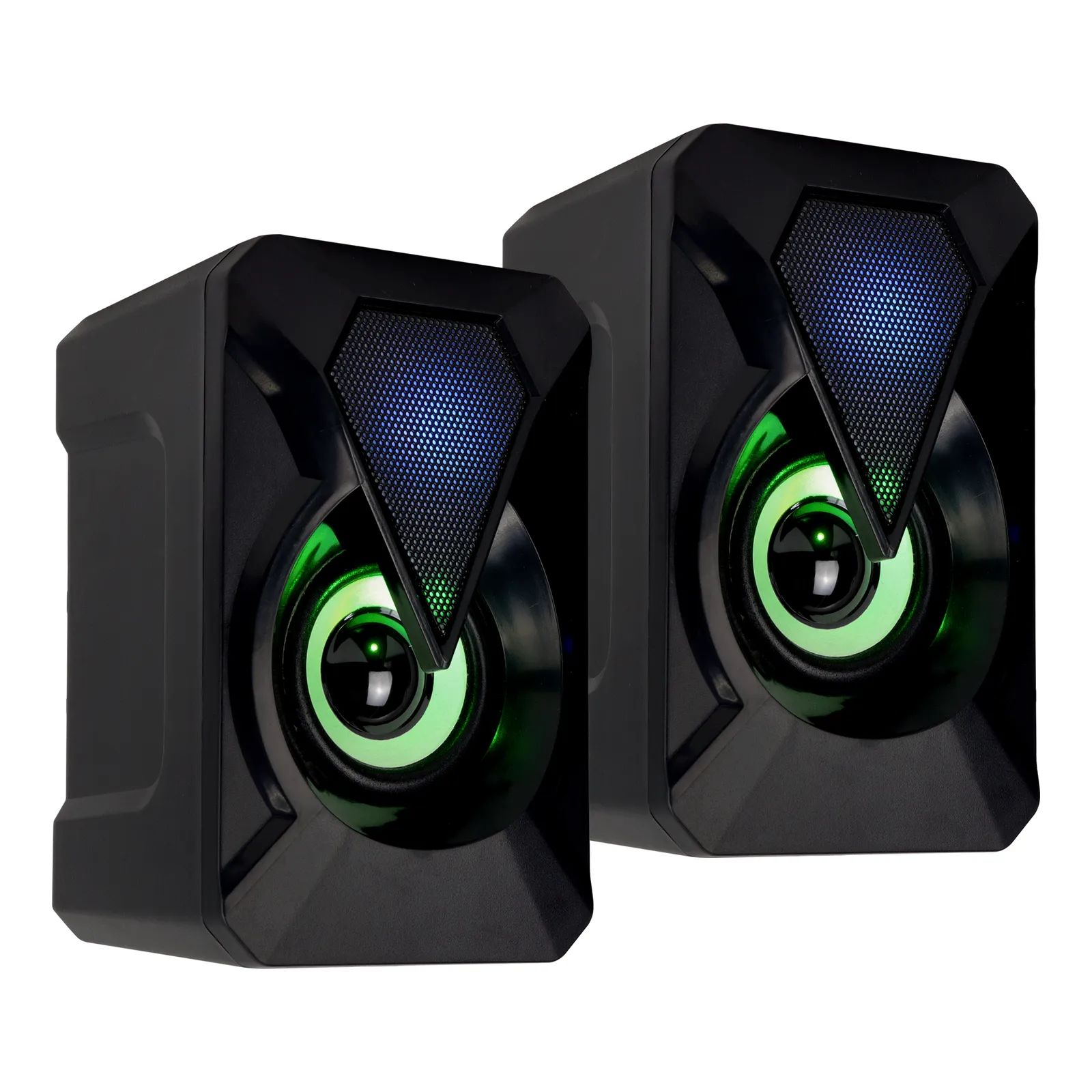Speakers solo usb + tipo c rgb para pc