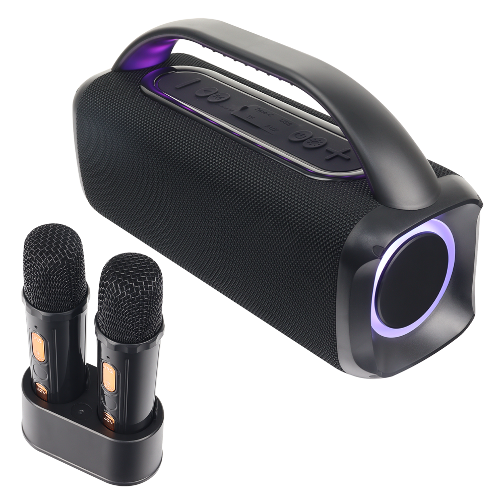 Speaker Bt Boombox + Mics - X993K
