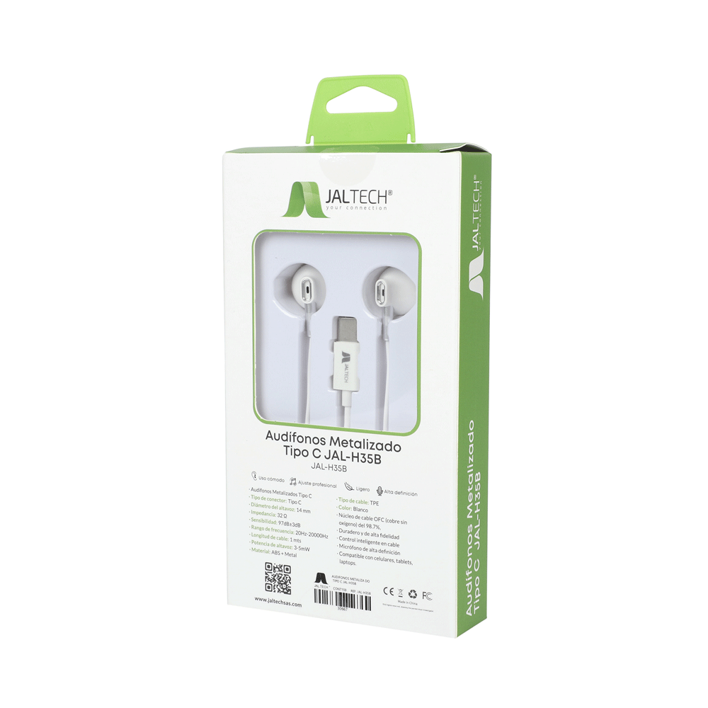 Audifonos Metalizado Tipo C Jal-H35B 2