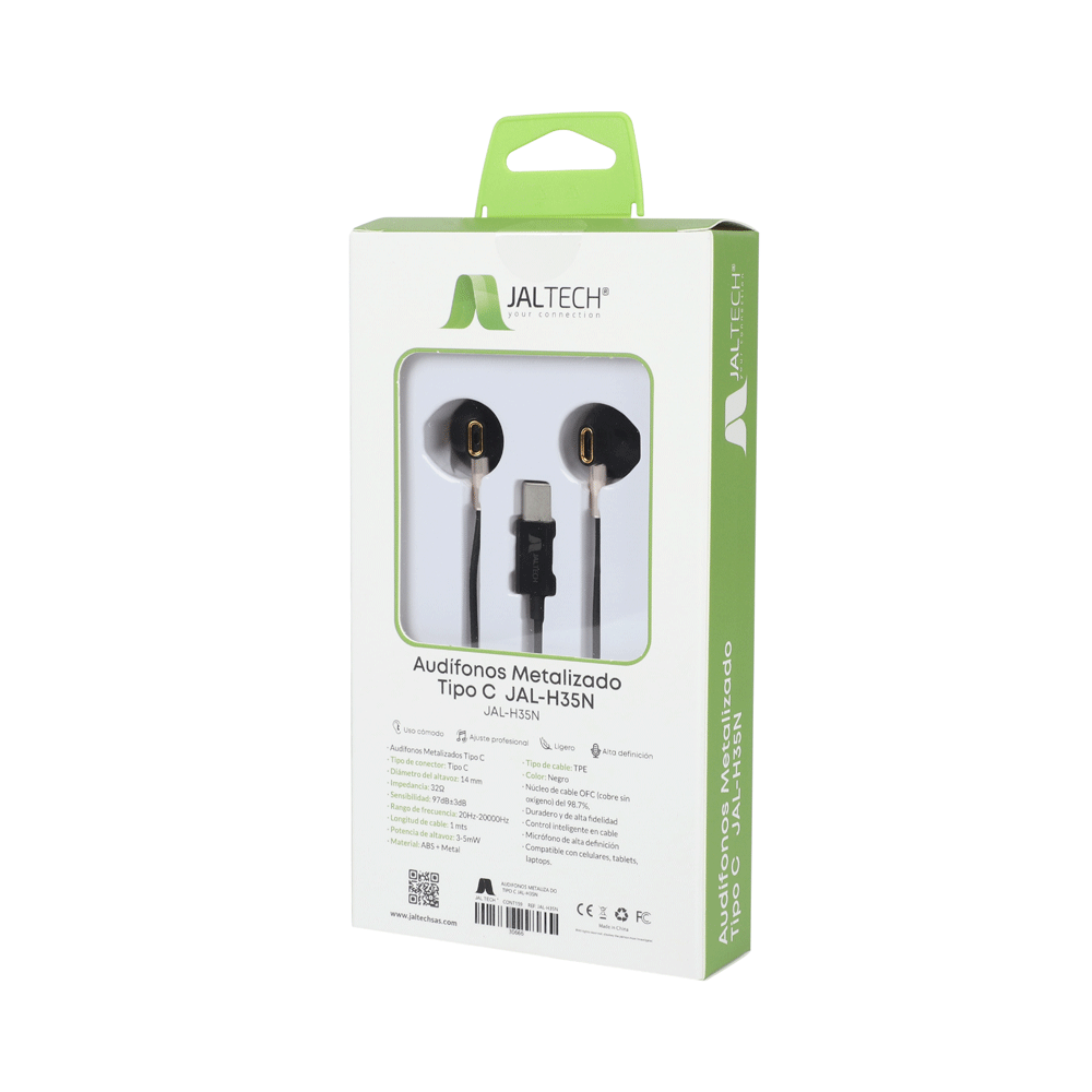 Audifonos Metalizado Tipo C Jal-H35N 2