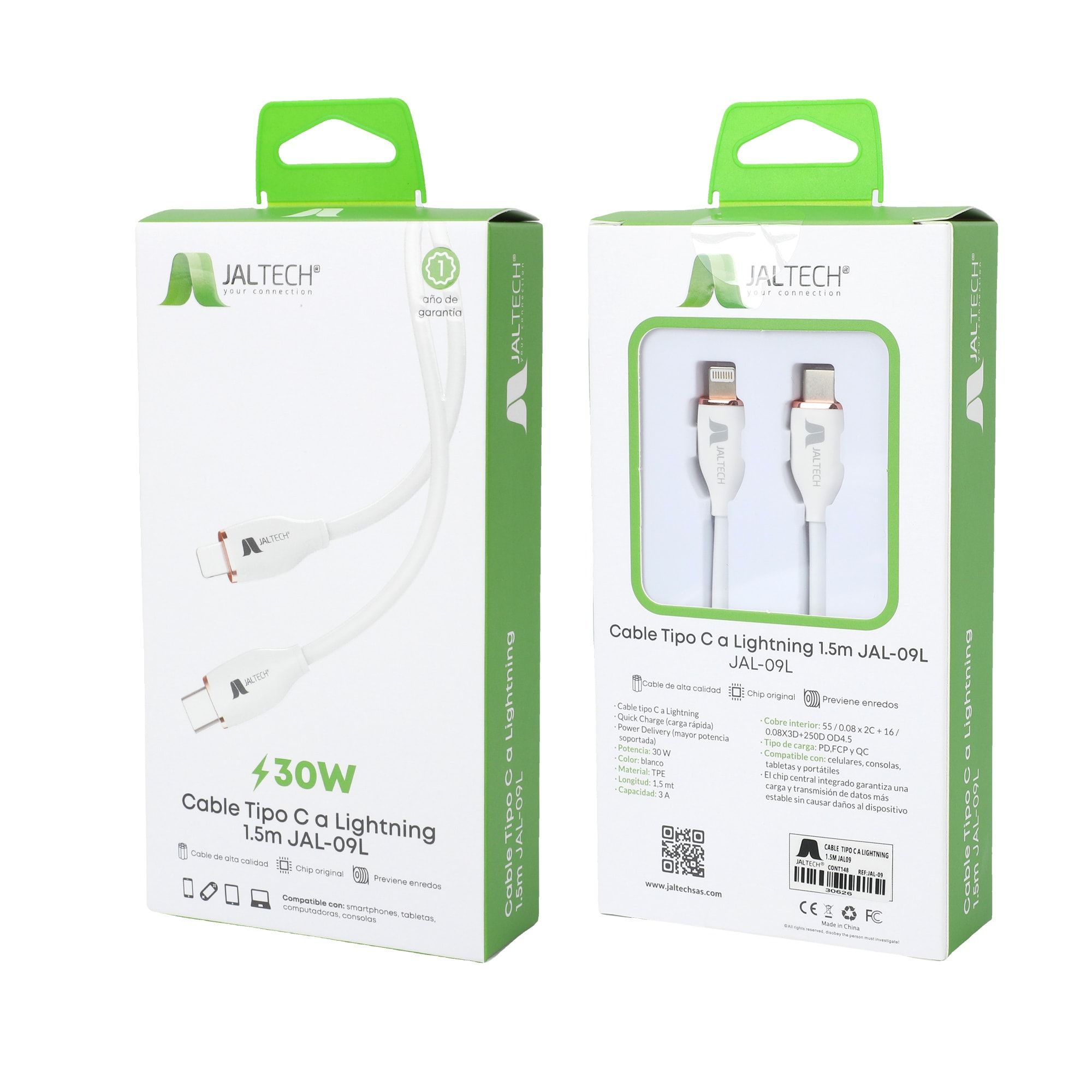Cable Tipo C A Lightning 1M Jal-09L 2