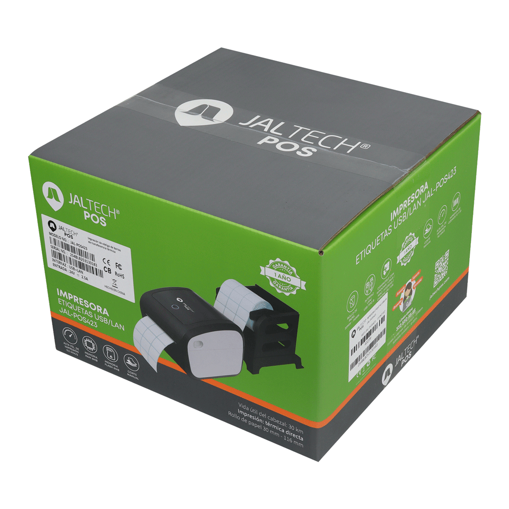 Impresora Etiquetas Usb/Lan Jal-Pos423 3