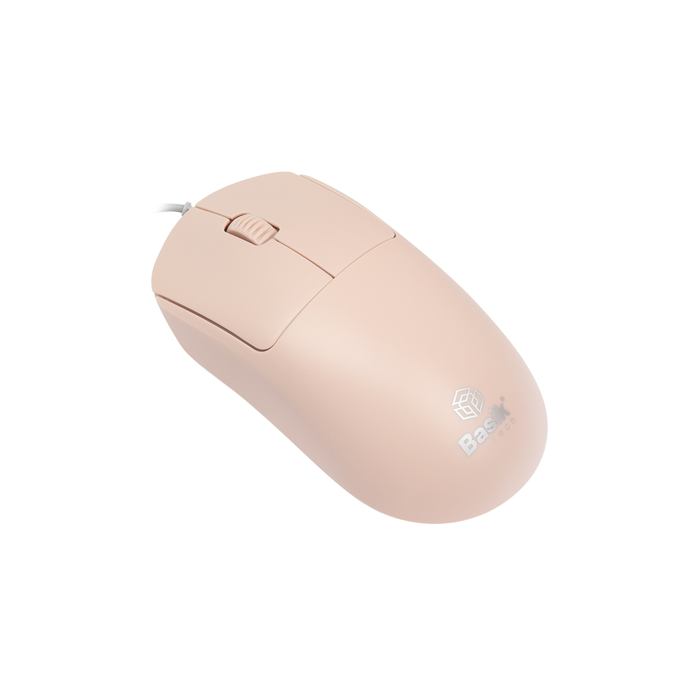 Mouse Usb Basik Tech Rosado 2