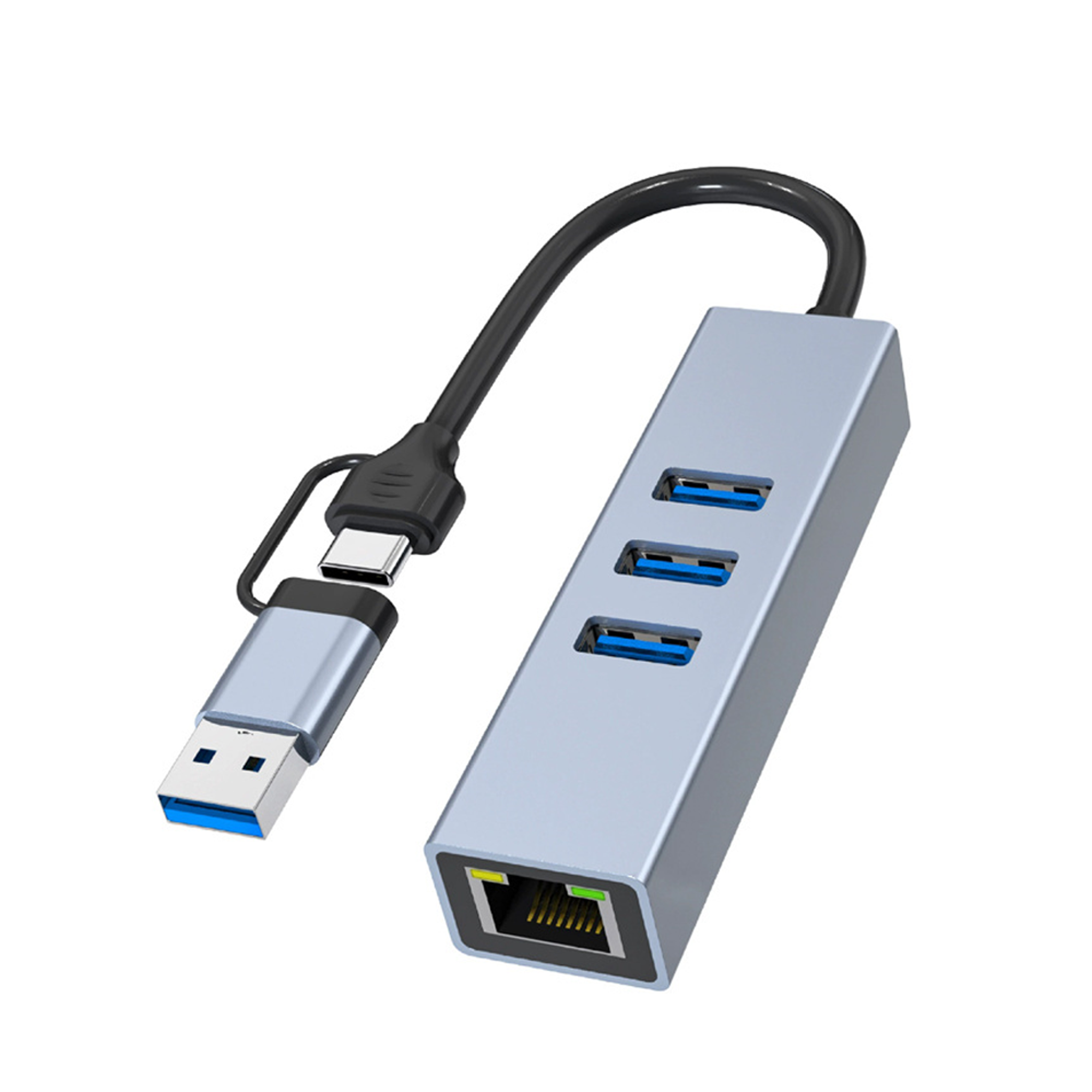 Hub Tipo C 2 En 1 3.0 + Rj45 1000M - Sl-030