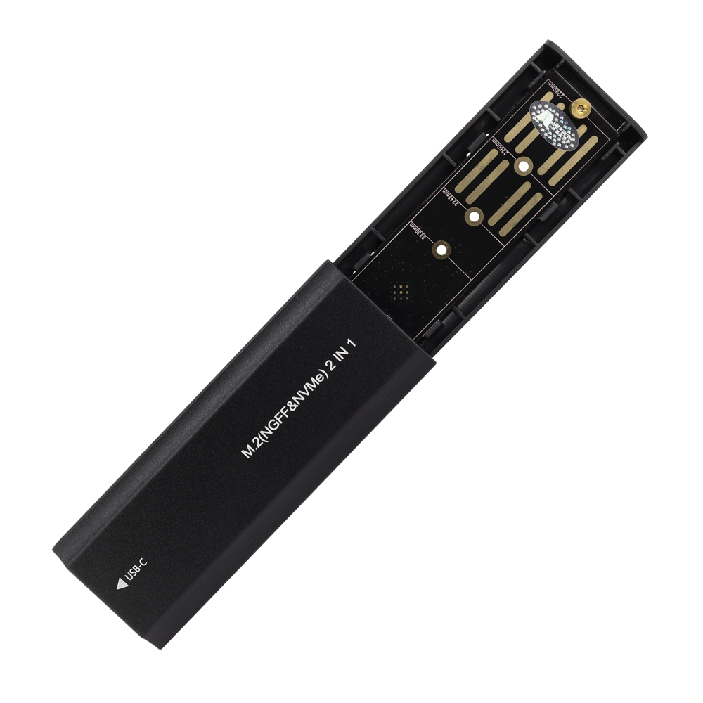 Caja Disco Ssd 2 En 1 M2 Tipo C 3.1 10Gbps 3