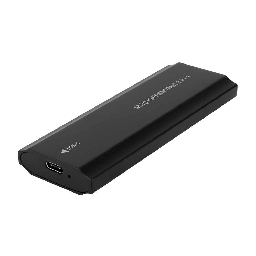Caja Disco Ssd 2 En 1 M2 Tipo C 3.1 10Gbps