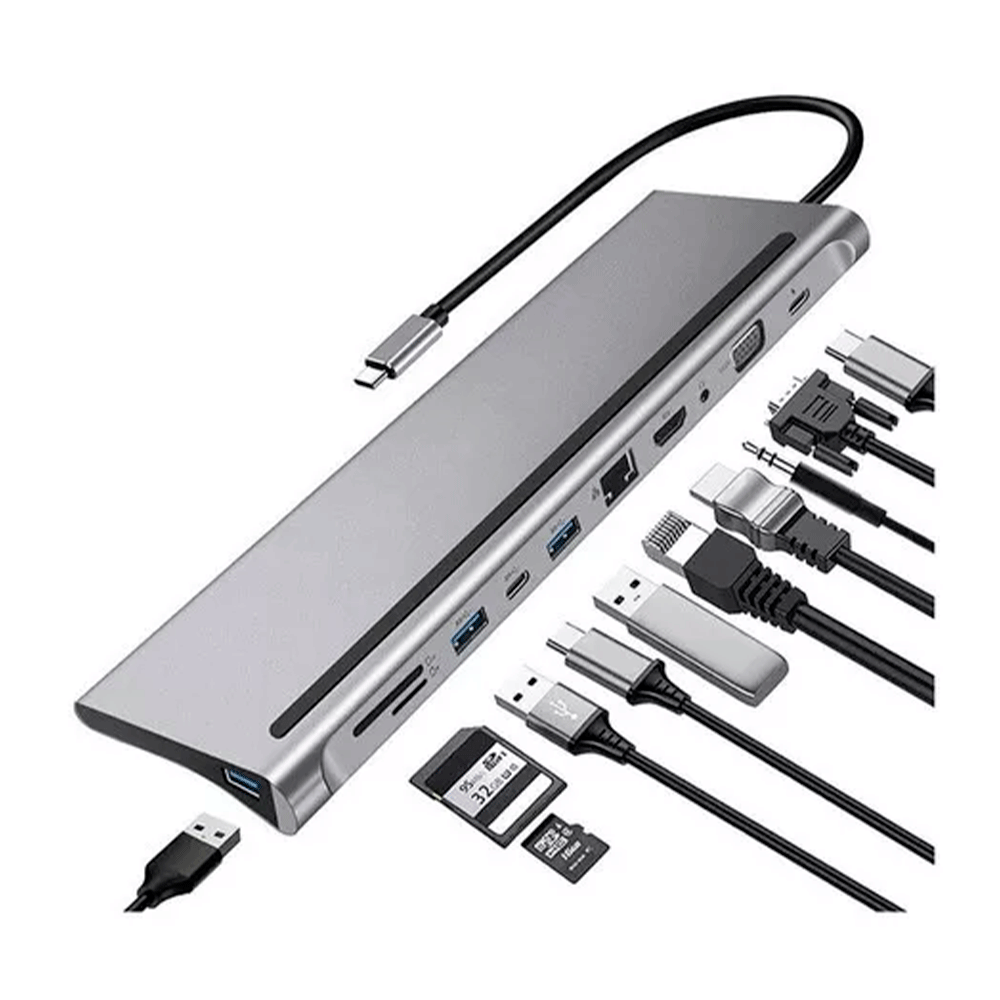 Hub Usb Tipo C 12 En 1 Docking 2