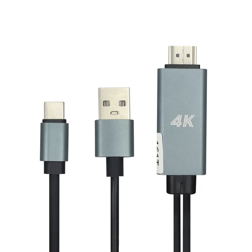 Cable Otg Tipo C A Hdmi 4K 4