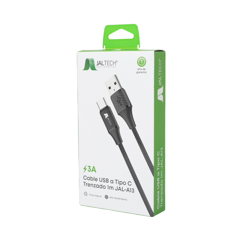 Cable Usb A Tipo C Trenzado 1 M Jal-A13 3