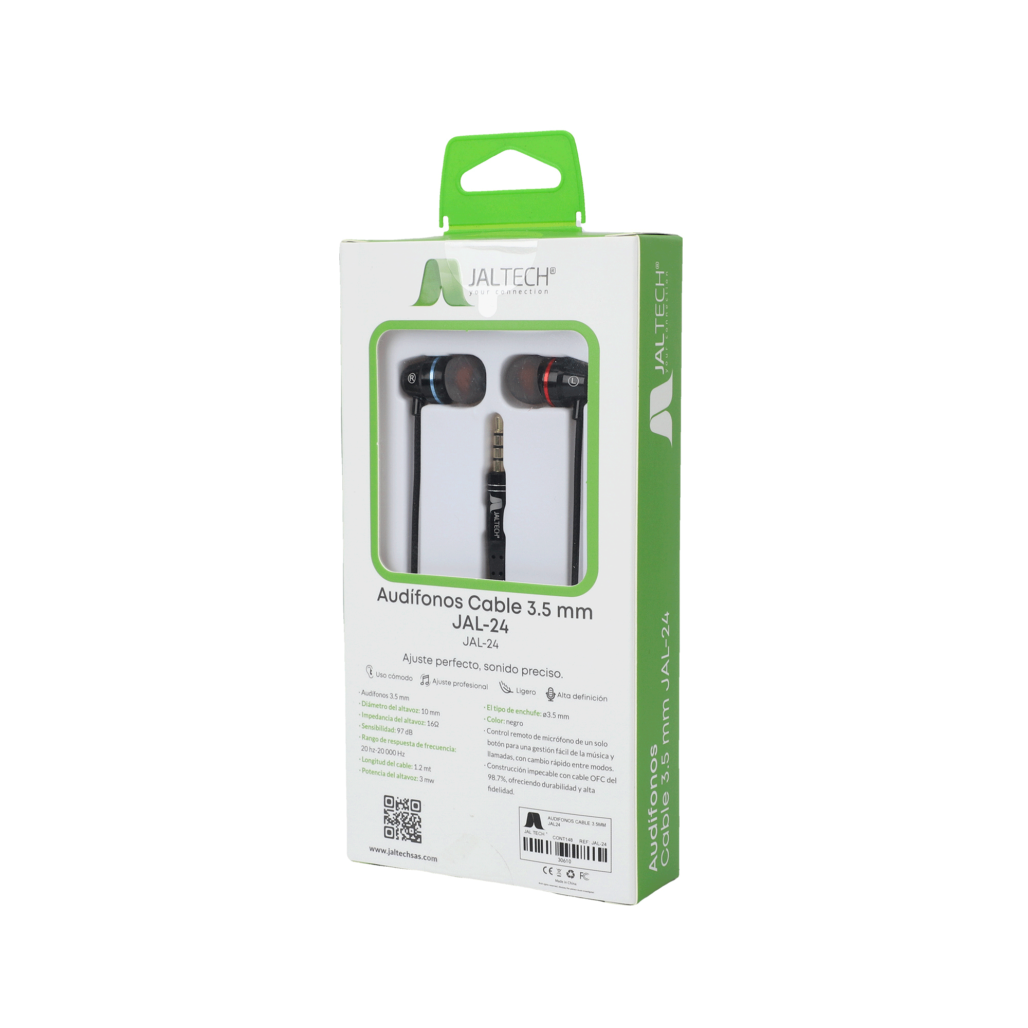 Audífonos Cable 3.5Mm Jal-24 3